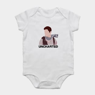 Nathan Drake Uncharted Silhouette Baby Bodysuit